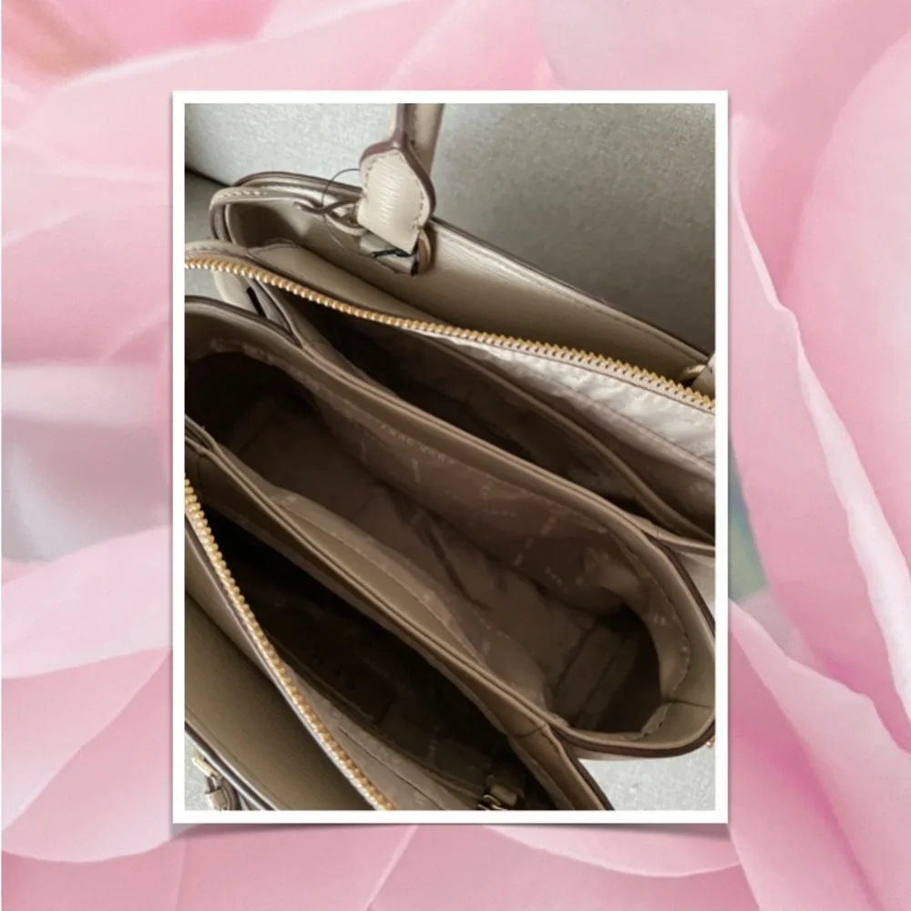 DKNY medium Leather Satchel Handbag - Picture 7 of 7